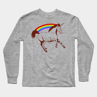 Rainbow Unicorn Long Sleeve T-Shirt